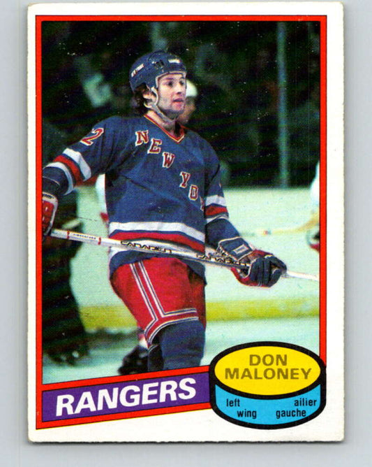 1980-81 O-Pee-Chee #231 Don Maloney  New York Rangers  V39412