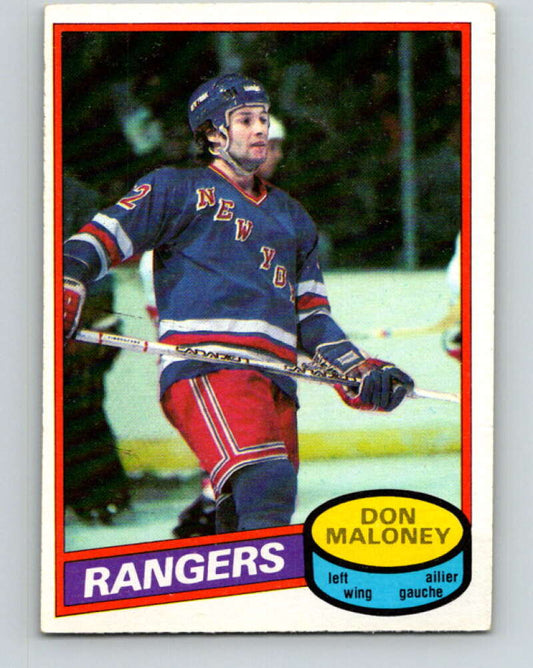 1980-81 O-Pee-Chee #231 Don Maloney  New York Rangers  V39417