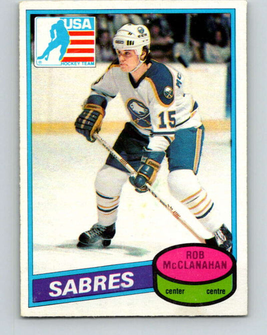 1980-81 O-Pee-Chee #232 Rob McClanahan OLY  RC Rookie Buffalo Sabres  V39421