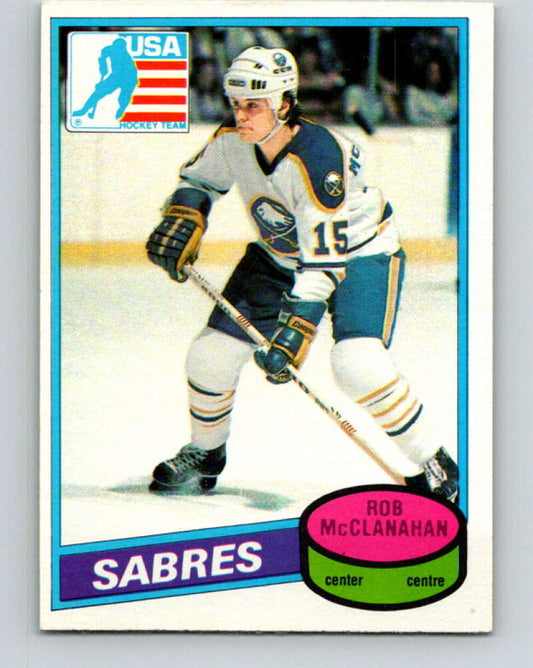 1980-81 O-Pee-Chee #232 Rob McClanahan OLY  RC Rookie Buffalo Sabres  V39423