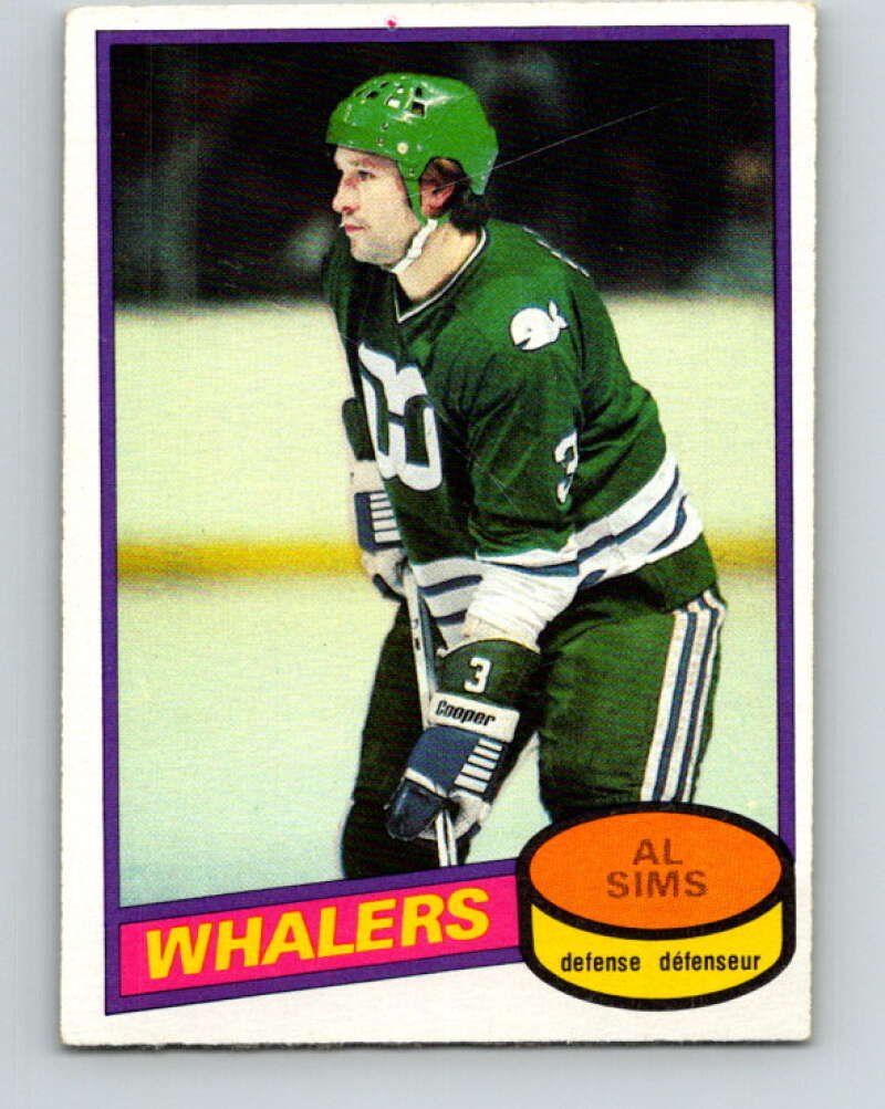 1980-81 O-Pee-Chee #233 Al Sims  Hartford Whalers  V39430