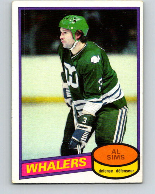 1980-81 O-Pee-Chee #233 Al Sims  Hartford Whalers  V39436