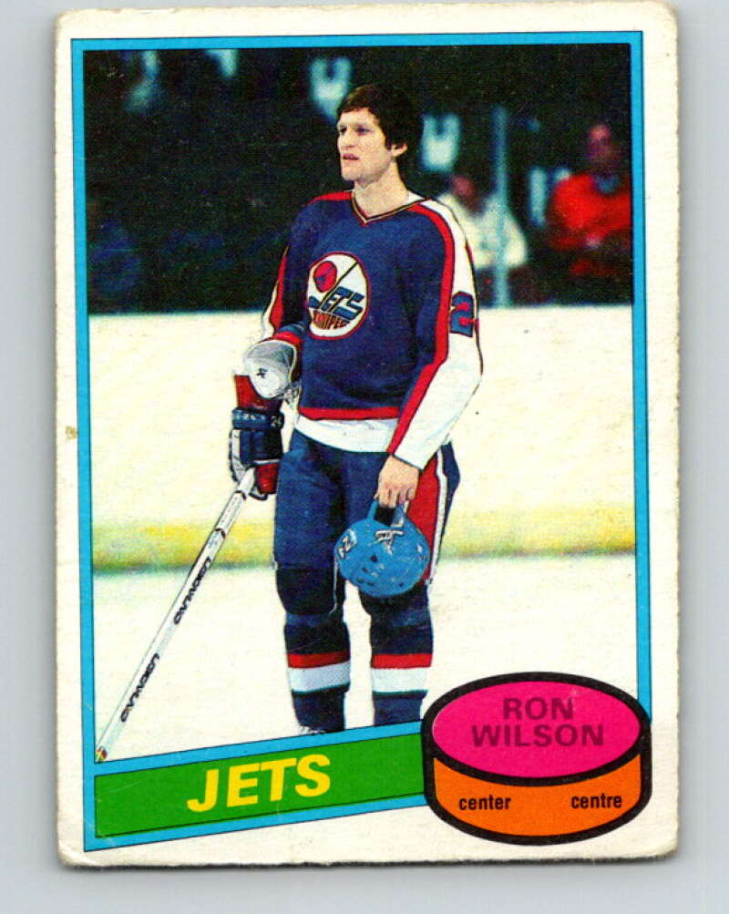 1980-81 O-Pee-Chee #243 Ron Wilson  RC Rookie Winnipeg Jets  V39539