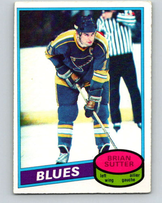 1980-81 O-Pee-Chee #244 Brian Sutter  St. Louis Blues  V39541