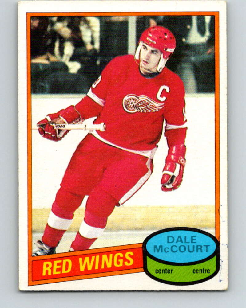 1980-81 O-Pee-Chee #245 Dale McCourt  Detroit Red Wings  V39562