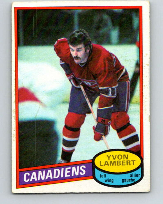 1980-81 O-Pee-Chee #246 Yvon Lambert  Montreal Canadiens  V39574