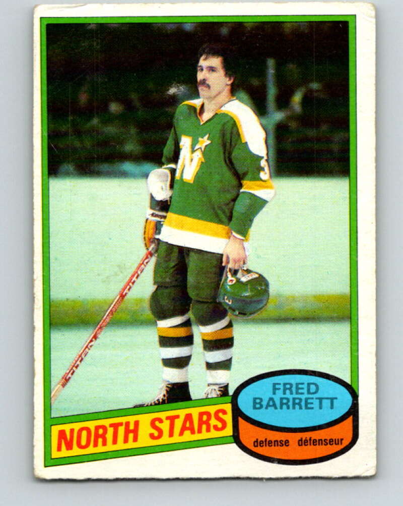 1980-81 O-Pee-Chee #253 Fred Barrett  Minnesota North Stars  V39639