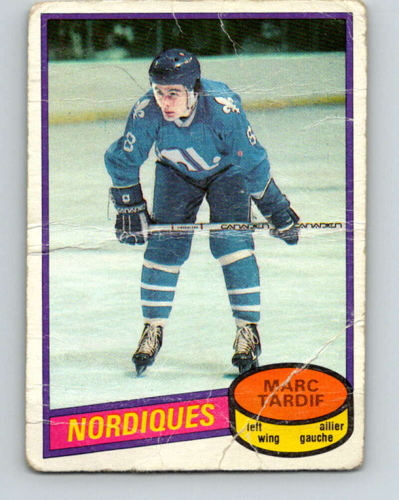 1980-81 O-Pee-Chee #256 Marc Tardif  Quebec Nordiques  V39663