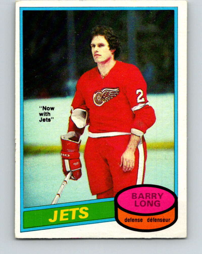 1980-81 O-Pee-Chee #258 Barry Long  Winnipeg Jets  V39681