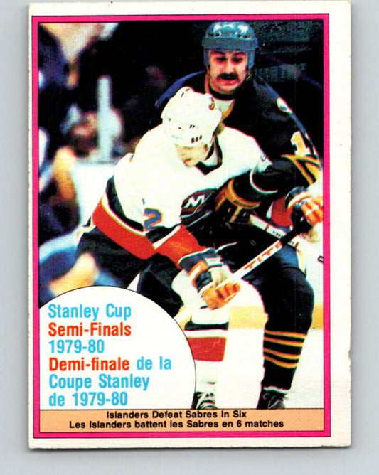 1980-81 O-Pee-Chee #262 Stanley Cup Semifinals  New York Islanders/Buffalo Sabres  V39712