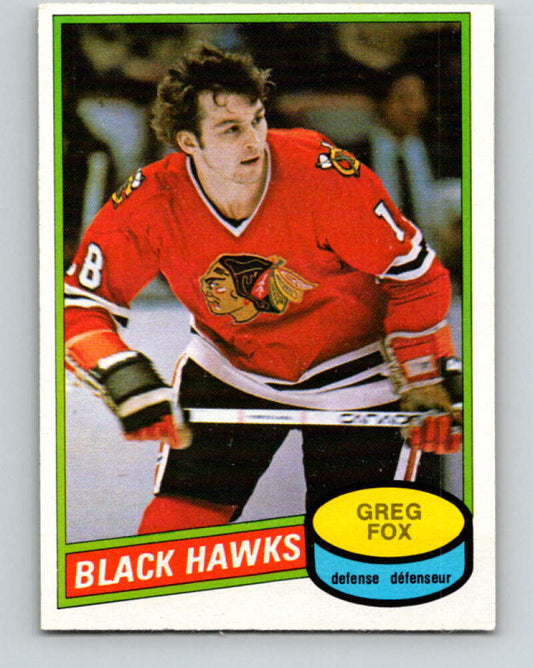 1980-81 O-Pee-Chee #268 Greg Fox  Chicago Blackhawks  V39786