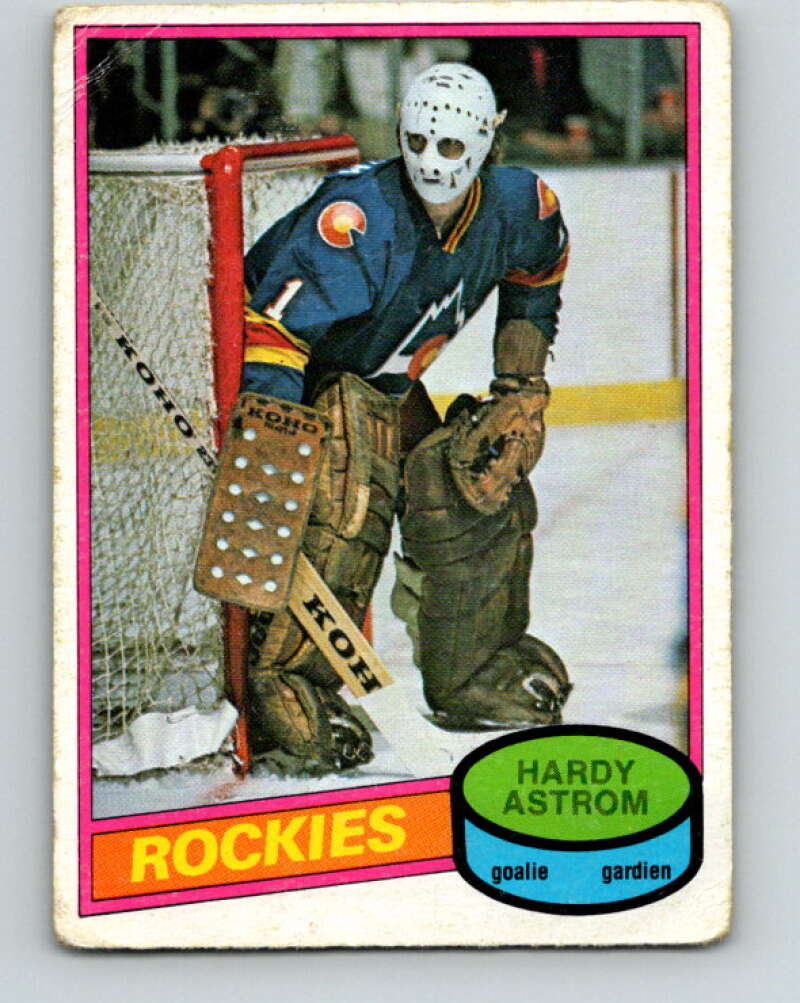 1980-81 O-Pee-Chee #269 Hardy Astrom  RC Rookie Colorado Rockies  V39791