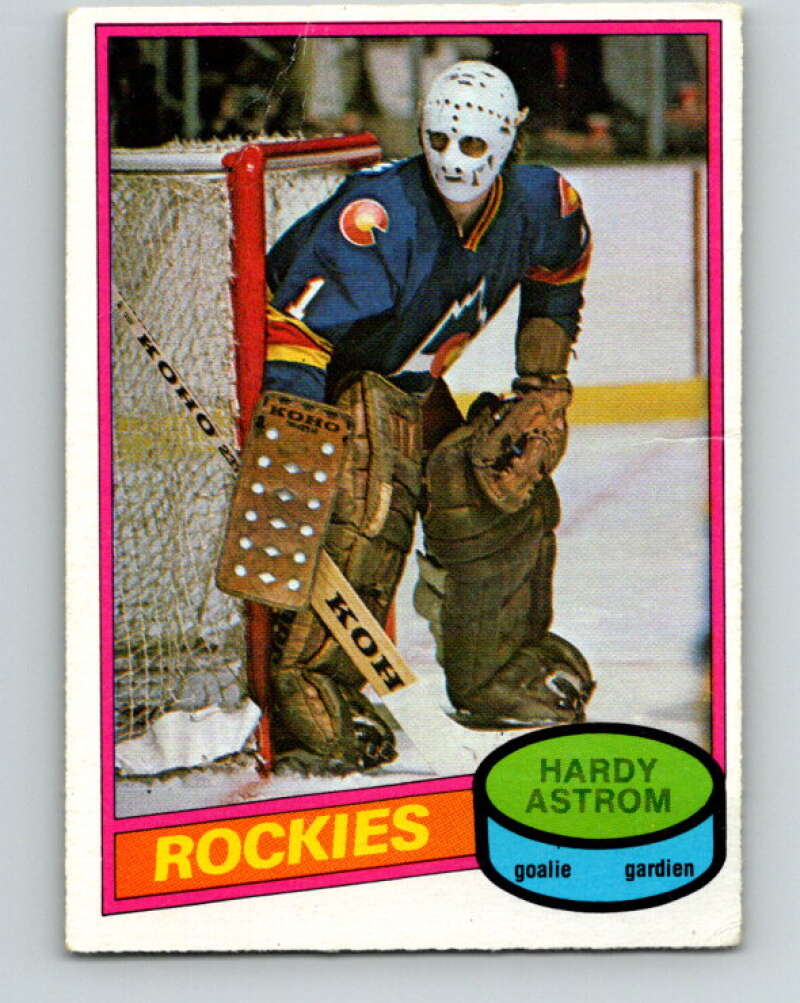 1980-81 O-Pee-Chee #269 Hardy Astrom  RC Rookie Colorado Rockies  V39794