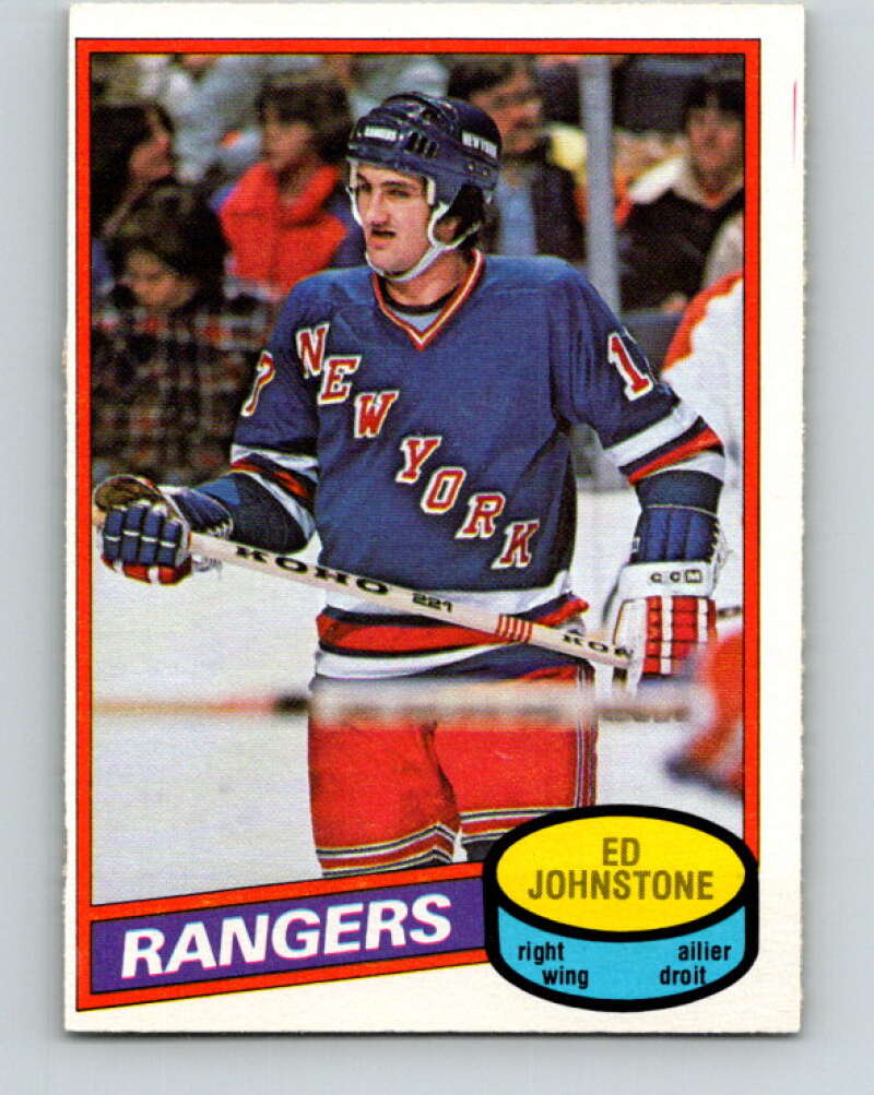 1980-81 O-Pee-Chee #277 Ed Johnstone  New York Rangers  V39875