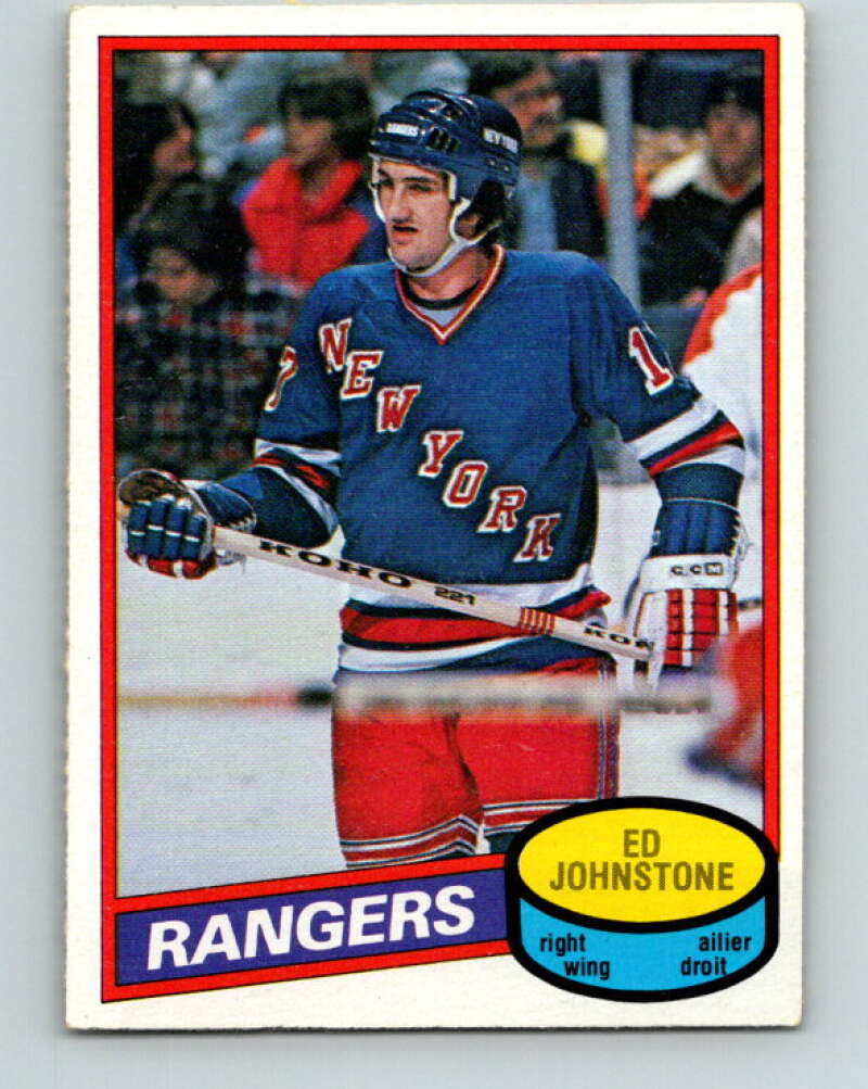 1980-81 O-Pee-Chee #277 Ed Johnstone  New York Rangers  V39877