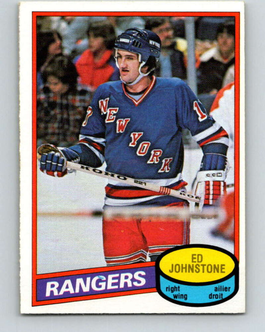 1980-81 O-Pee-Chee #277 Ed Johnstone  New York Rangers  V39878