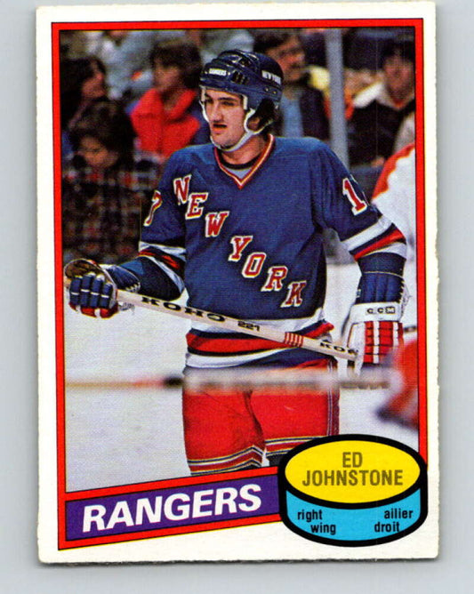 1980-81 O-Pee-Chee #277 Ed Johnstone  New York Rangers  V39881