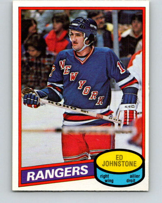 1980-81 O-Pee-Chee #277 Ed Johnstone  New York Rangers  V39882