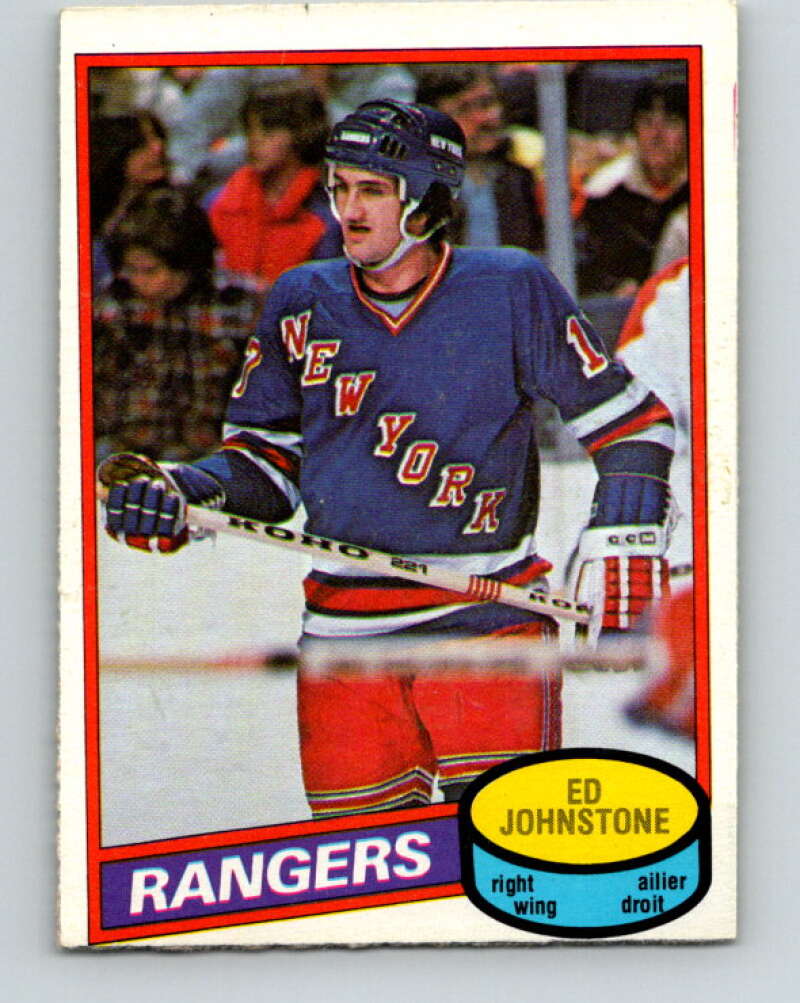 1980-81 O-Pee-Chee #277 Ed Johnstone  New York Rangers  V39884