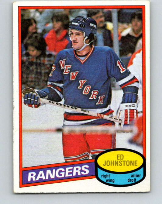 1980-81 O-Pee-Chee #277 Ed Johnstone  New York Rangers  V39885