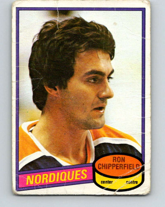 1980-81 O-Pee-Chee #280 Ron Chipperfield  Quebec Nordiques  V39901