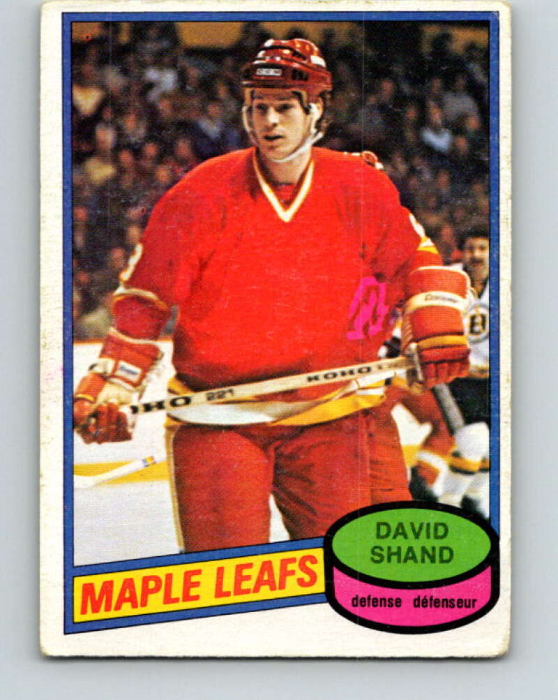 1980-81 O-Pee-Chee #282 David Shand  Toronto Maple Leafs  V39913