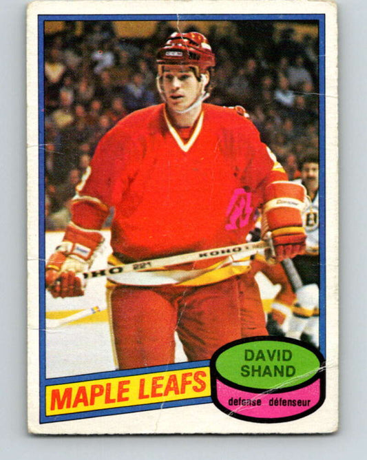 1980-81 O-Pee-Chee #282 David Shand  Toronto Maple Leafs  V39917