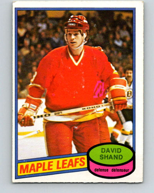 1980-81 O-Pee-Chee #282 David Shand  Toronto Maple Leafs  V39921