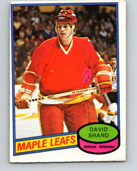 1980-81 O-Pee-Chee #282 David Shand  Toronto Maple Leafs  V39922