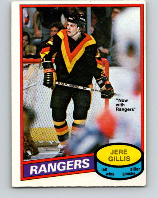 1980-81 O-Pee-Chee #283 Jere Gillis  New York Rangers  V39923