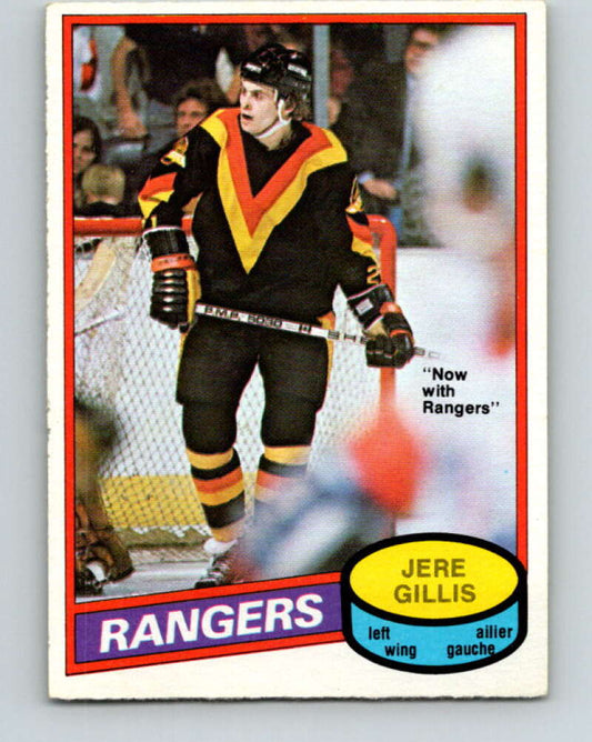 1980-81 O-Pee-Chee #283 Jere Gillis  New York Rangers  V39924