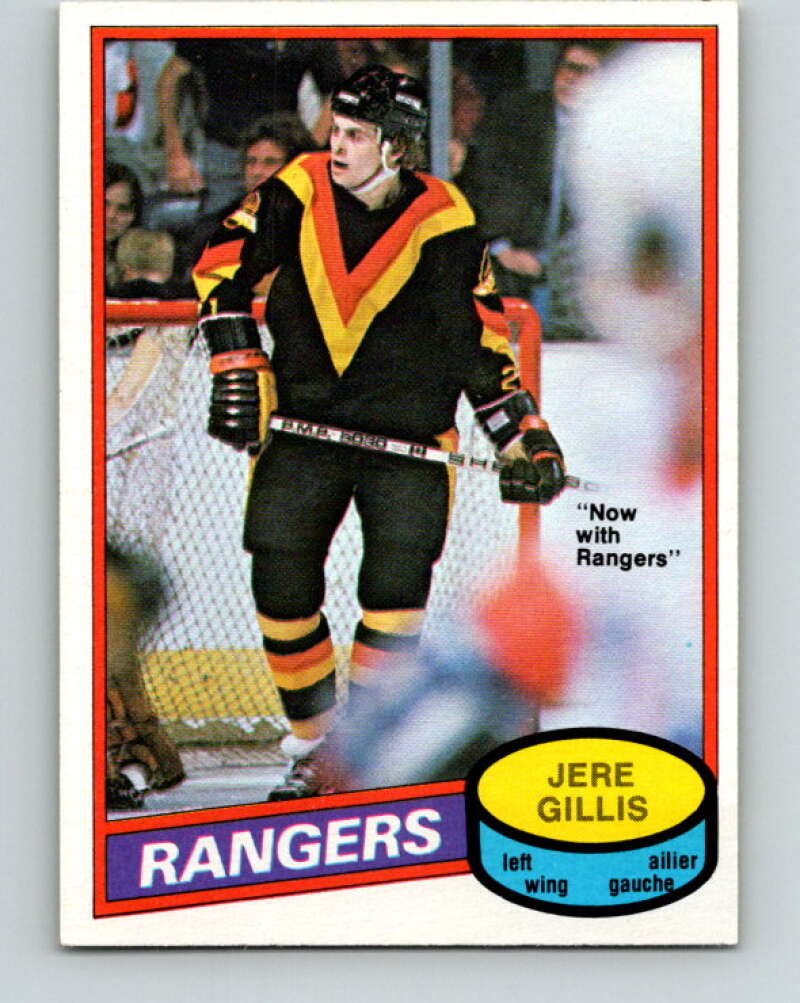 1980-81 O-Pee-Chee #283 Jere Gillis  New York Rangers  V39926