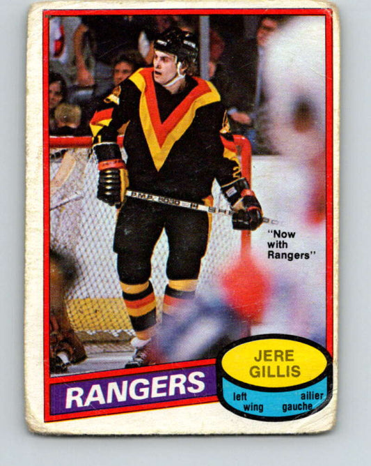 1980-81 O-Pee-Chee #283 Jere Gillis  New York Rangers  V39928