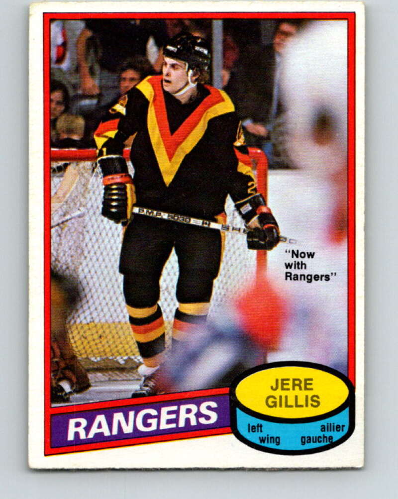 1980-81 O-Pee-Chee #283 Jere Gillis  New York Rangers  V39929