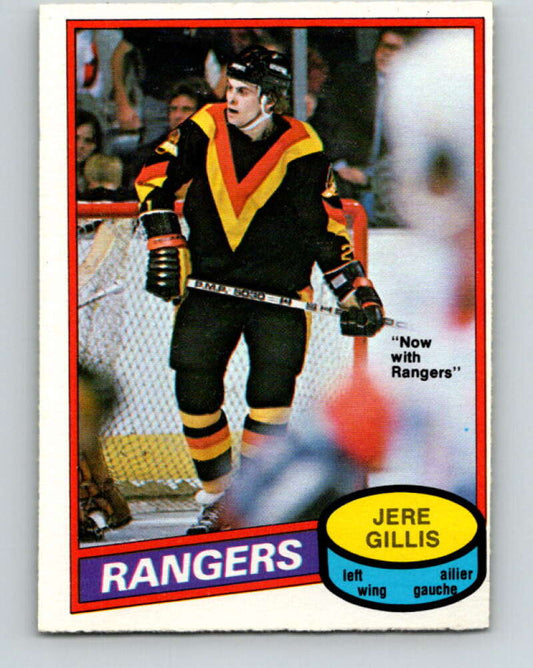 1980-81 O-Pee-Chee #283 Jere Gillis  New York Rangers  V39930