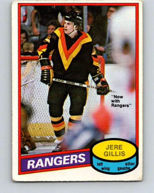 1980-81 O-Pee-Chee #283 Jere Gillis  New York Rangers  V39933