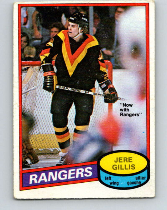 1980-81 O-Pee-Chee #283 Jere Gillis  New York Rangers  V39934