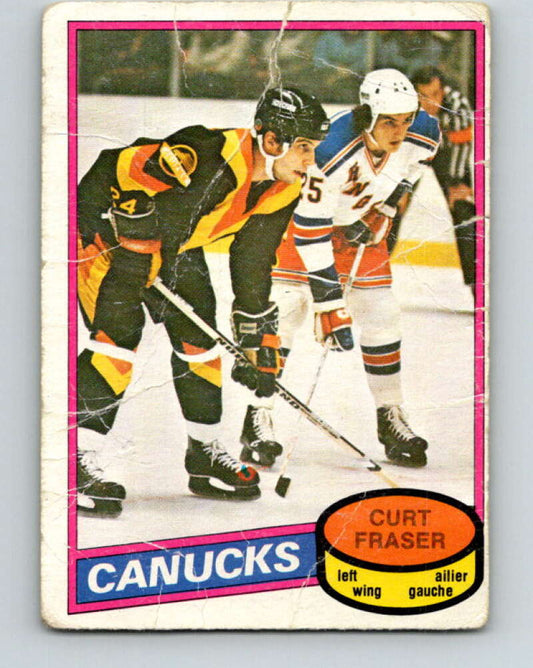 1980-81 O-Pee-Chee #287 Curt Fraser  Vancouver Canucks  V39975