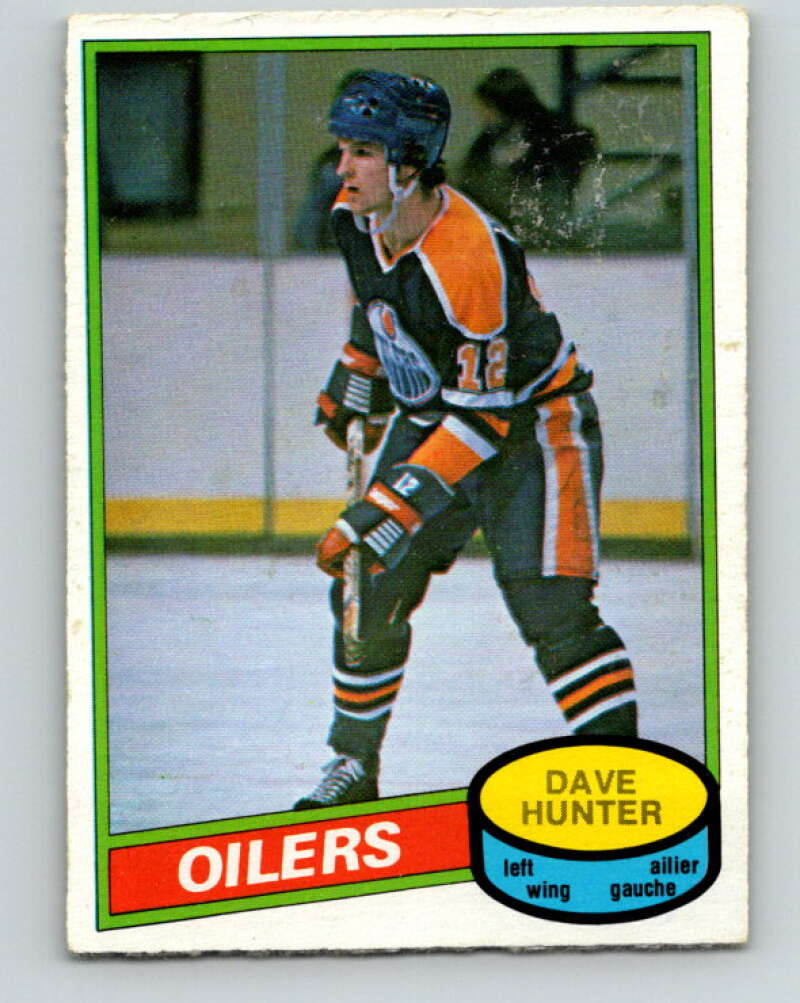 1980-81 O-Pee-Chee #293 Dave Hunter  Edmonton Oilers  V40046