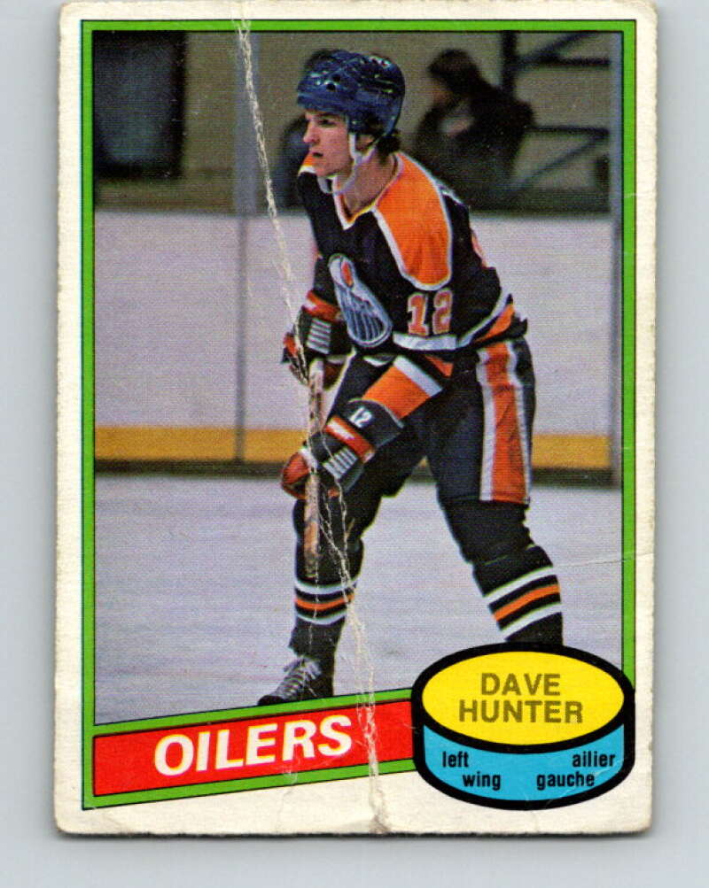 1980-81 O-Pee-Chee #293 Dave Hunter  Edmonton Oilers  V40049