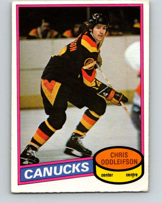 1980-81 O-Pee-Chee #295 Chris Oddleifson  Vancouver Canucks  V40064