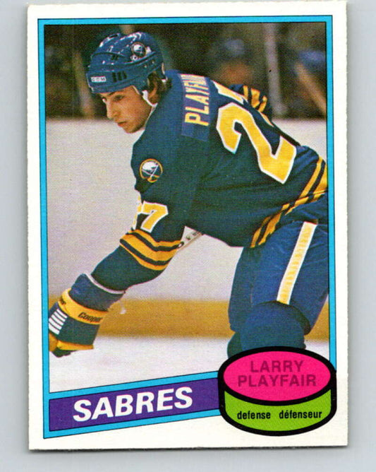 1980-81 O-Pee-Chee #296 Larry Playfair  RC Rookie Buffalo Sabres  V40076