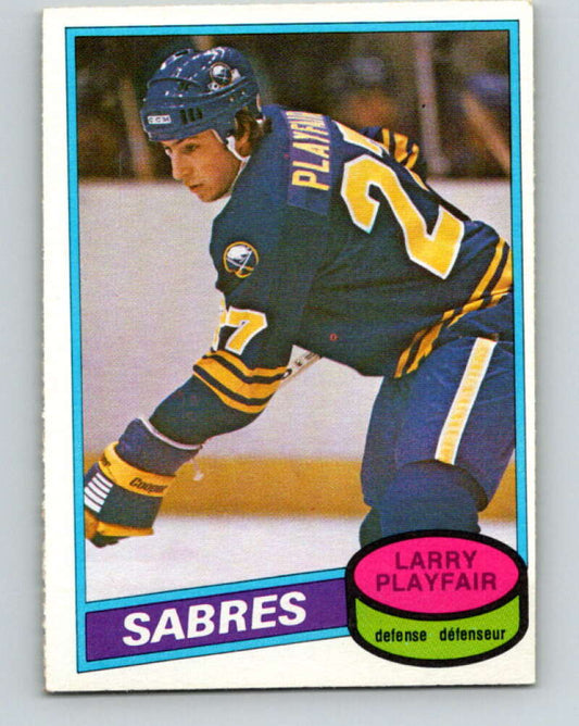 1980-81 O-Pee-Chee #296 Larry Playfair  RC Rookie Buffalo Sabres  V40080