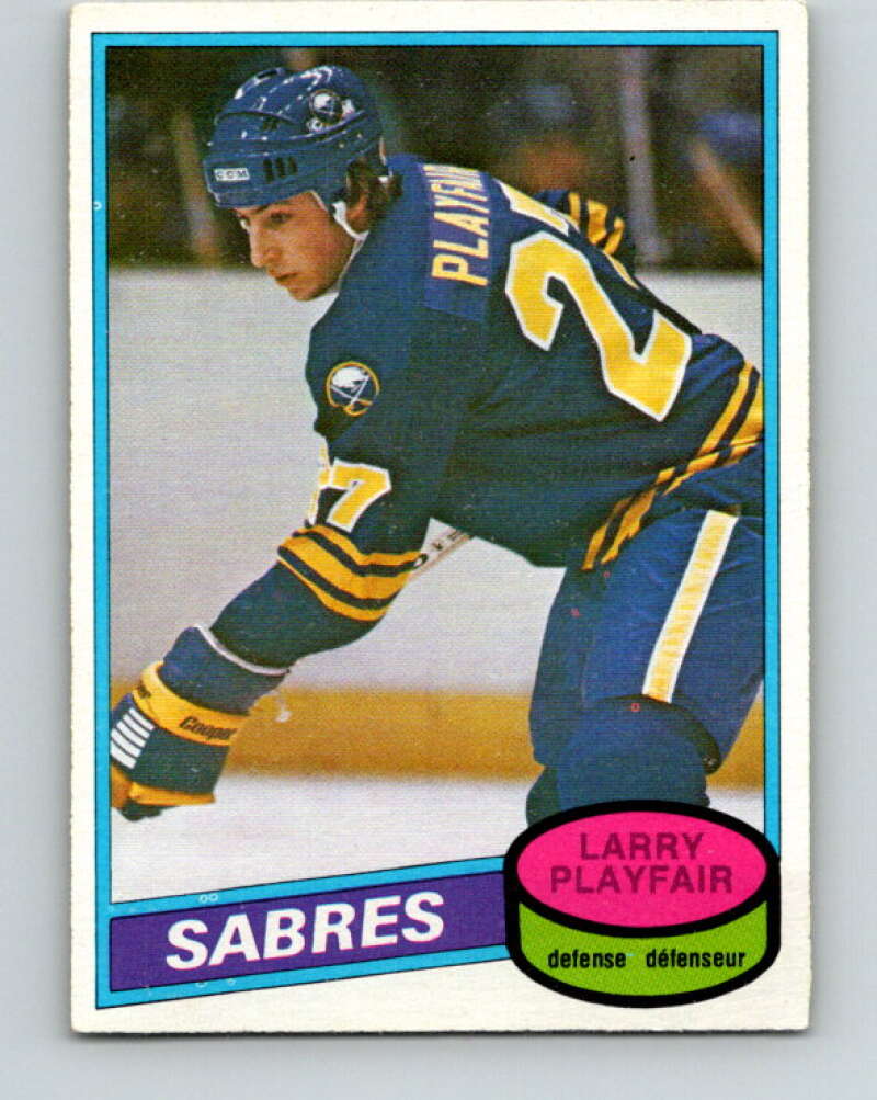 1980-81 O-Pee-Chee #296 Larry Playfair  RC Rookie Buffalo Sabres  V40083