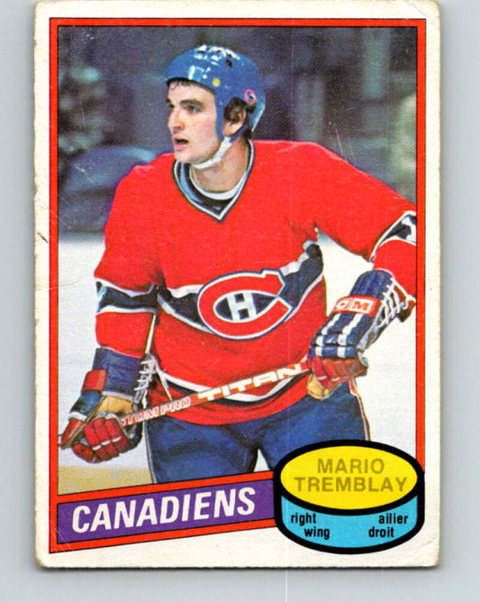 1980-81 O-Pee-Chee #297 Mario Tremblay  Montreal Canadiens  V40099