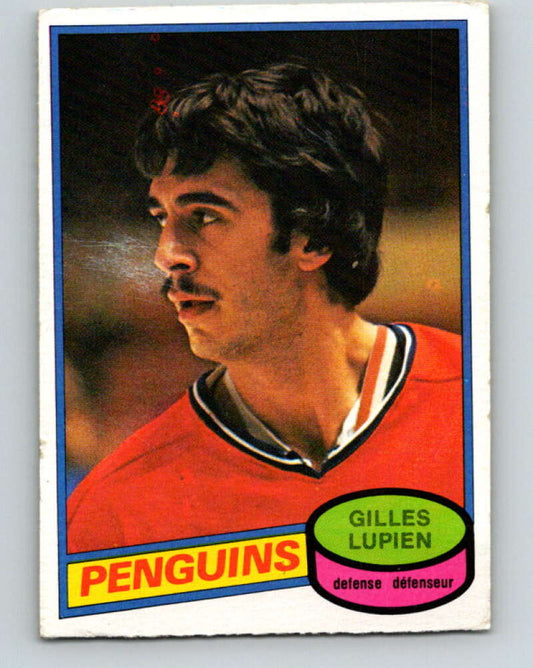 1980-81 O-Pee-Chee #298 Gilles Lupien  RC Rookie Pittsburgh Penguins  V40101