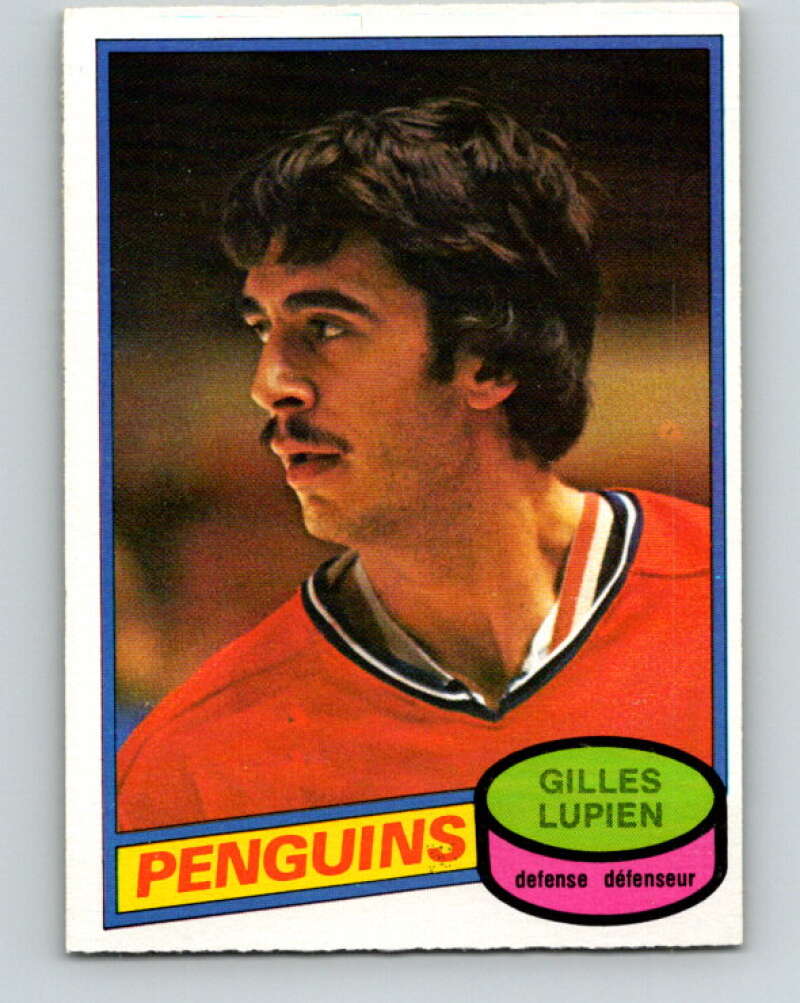 1980-81 O-Pee-Chee #298 Gilles Lupien  RC Rookie Pittsburgh Penguins  V40102