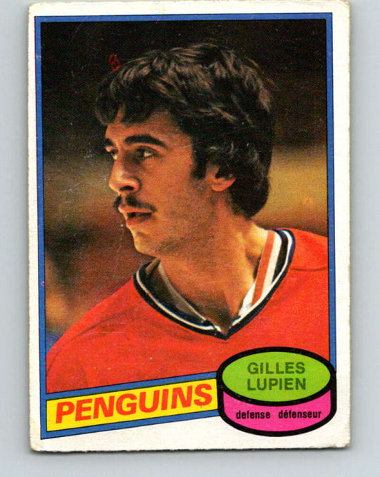 1980-81 O-Pee-Chee #298 Gilles Lupien  RC Rookie Pittsburgh Penguins  V40103