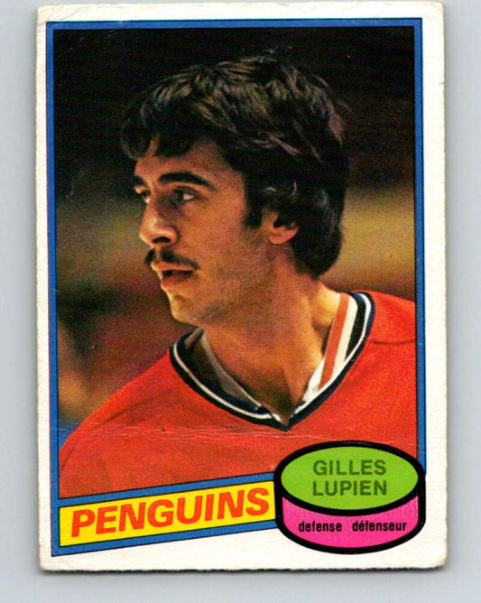 1980-81 O-Pee-Chee #298 Gilles Lupien  RC Rookie Pittsburgh Penguins  V40105