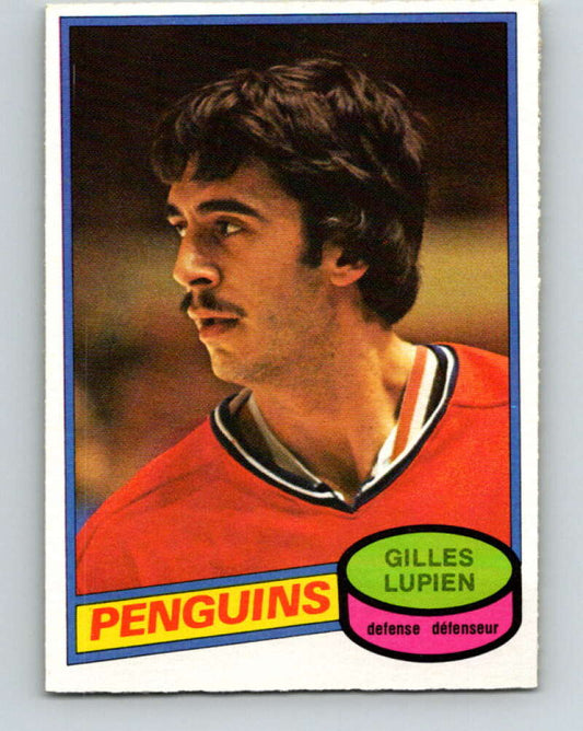 1980-81 O-Pee-Chee #298 Gilles Lupien  RC Rookie Pittsburgh Penguins  V40108